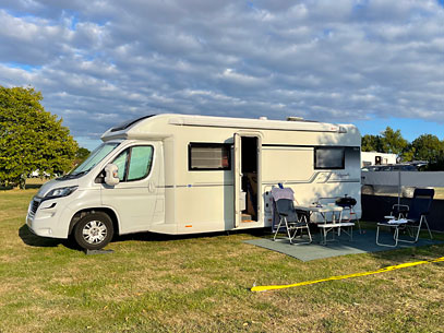 Hailey - the new van on location at Rutland Water.