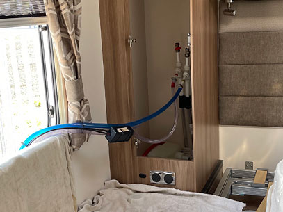 Flushing the heating system and replacing the Alde fluid